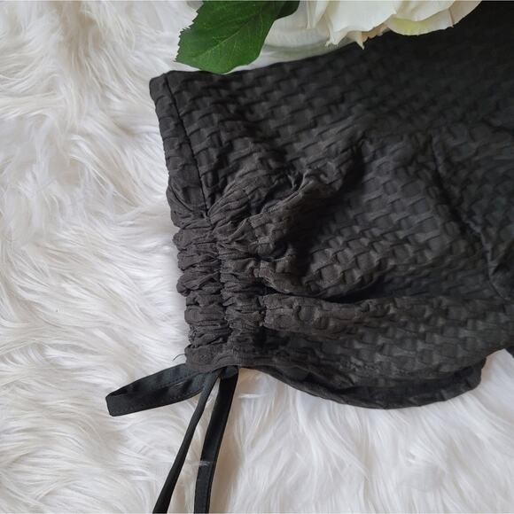 Scrunch Booty Shorts Small Workout Booty Lifting Black NEW - Picture 6 of 8